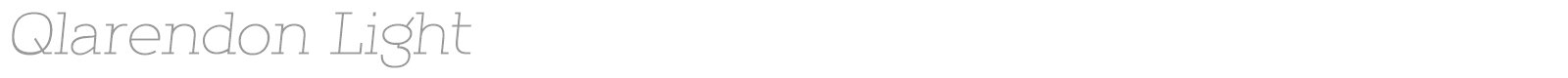 Qlarendon font preview